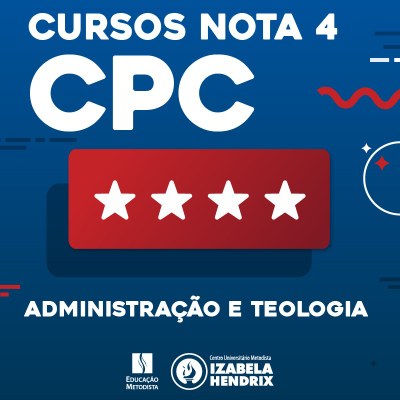 Administração e Teologia recebem nota 4 do INEP Administração e Teologia recebem nota 4 do INEP