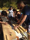Oficina do projeto Ecoarq leva oficina de bambus à comunidade de Sabará