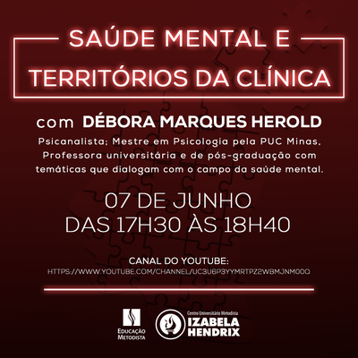 Curso de Psicologia promove palestra sobre saúde mental e territórios da clínica