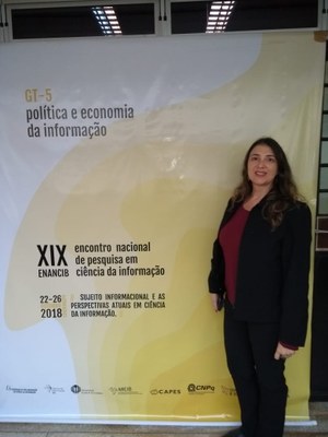 Professora do Izabela apresenta artigo em Encontro Nacional de Pesquisa em Ciência da Informação