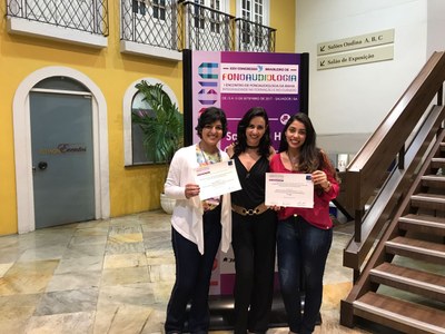 Professoras e alunos do Izabela conquistam prêmios no Congresso Brasileiro de Fonoaudiologia